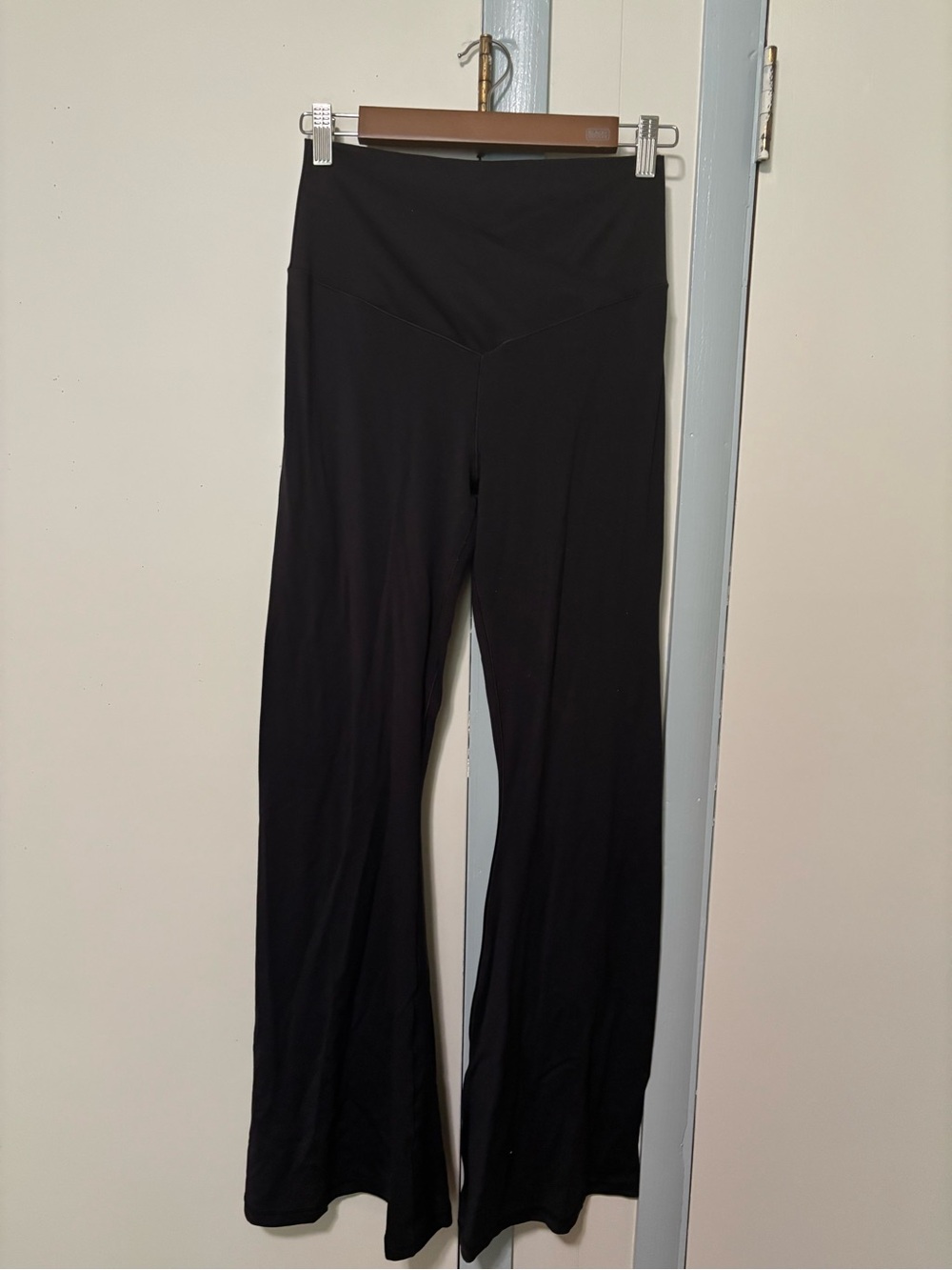 aerie Black High-Waist Flared Leggings